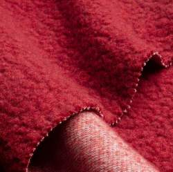 Merino-Feinteddy kirsch, Teddy / Pl�sch Stoff, kirschrot, Sc...