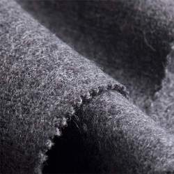 Merino-Feinwalk anthrazit, Walkstoffe / Wollwalk Stoff, Schu...