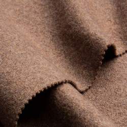 Merino-Feinwalk haselnuss, Walkstoffe / Wollwalk Stoff, brau...