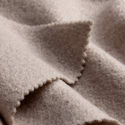 Merino-Feinwalk hellbeige, Walkstoffe / Wollwalk Stoff, Schu...