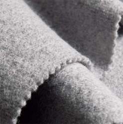 Merino-Feinwalk hellgrau, Walkstoffe / Wollwalk Stoff, hellg...