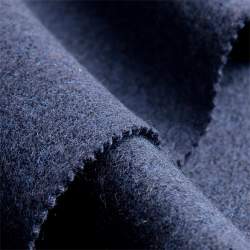 Merino-Feinwalk marine, Walkstoffe / Wollwalk Stoff, marineb...