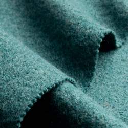 Merino-Feinwalk seegr�n, Walkstoffe / Wollwalk Stoff, blaugr...