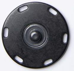 Metall-Druckknopf 28 mm, Druck-Knopf, schwarz, Zugstabiler V...