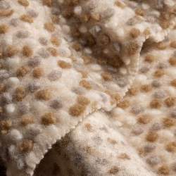 Musterwalk Puntini creme, Walkstoffe / Wollwalk Stoff, creme...