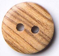 Olivenholz natur 12 mm, Holz-Knopf, natur-braun, naturbelass...