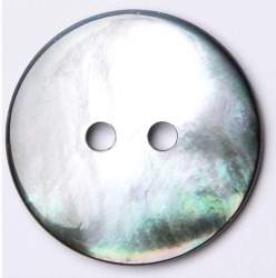Perlmutt natur 23 mm, Perlmutt-Knopf, grau, Zeitloser Perlmu...