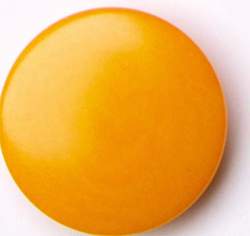 Puro mandarine 15 mm, Steinnuss-Knopf, orange, Orangefarbene...