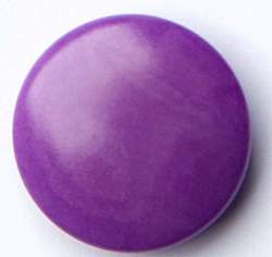 Puro violett 11 mm, Steinnuss-Knopf, Violetter schlichter ru...