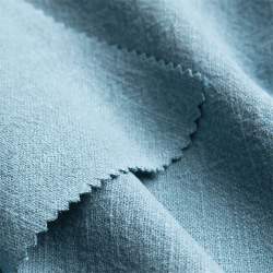 Ramieflame taubenblau, Leinwandgewebe Stoff, Ramie, Dichtes ...