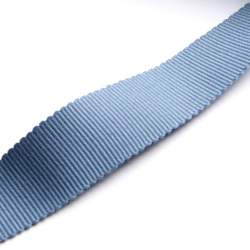 Ripsband 2,5 cm antikblau, Baumwolle, 25mm breites Ripsband ...