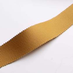 Ripsband 2,5 cm curry, goldgelb, Baumwolle, 25mm breites Rip...