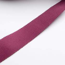 Ripsband 2,5 cm dunkelrot, Baumwolle, 25mm breites Ripsband ...