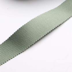 Ripsband 2,5 cm patinagr�n, Baumwolle, 25mm breites Ripsband...