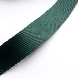 Ripsband 2,5 cm tannengr�n, Baumwolle, 25mm breites Ripsband...