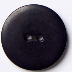 Steinnuss gew�lbt nachtschw. 23 mm, Steinnuss-Knopf, schwarz...