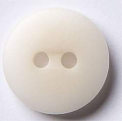 Steinnuss gew�lbt naturwei� 11 mm, Steinnuss-Knopf, natur-cr...