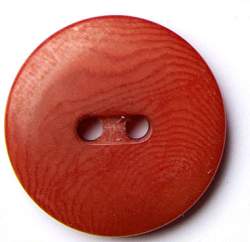 Steinnuss gew�lbt rot 18 mm, Steinnuss-Knopf, gew�lbter Zwei...