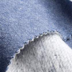 Sweat jeans, Sweatshirt Stoff, jeansblau, Baumwolle, Sweatsh...