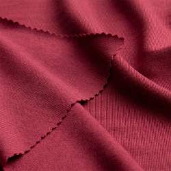 Temo-Jersey dunkelrot, Single-Jersey Stoff, Viskose, elastis...