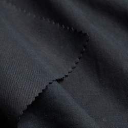 Trench-Gabardine schwarz, Baumwolle, Fein gewebter, dichter ...