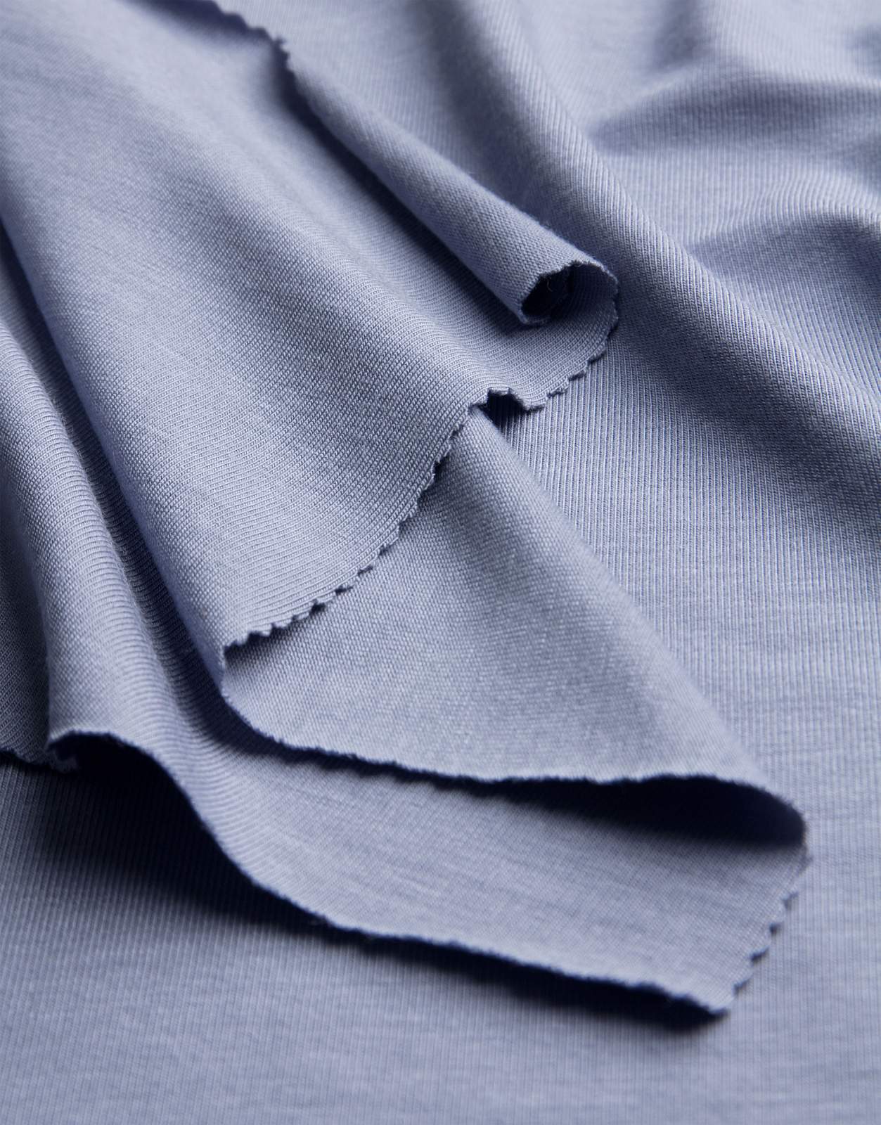 Temo-Jersey taubenblau, Single-Jersey Stoff, Viskose,