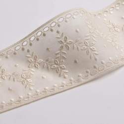 Valence creme, Spitzen-Borte, creme-wei�, Baumwolle, Ton in ...