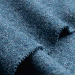 Woll-Fleece petrol, Schurwolle, Weiches Woll-Fleece aus mule...