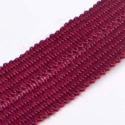 Wolltresse dunkelrot, Schurwolle, Dunkelrote Wolltresse mit ...