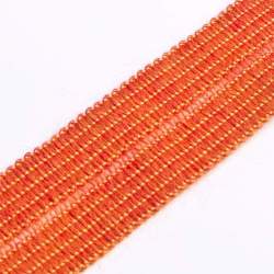 Wolltresse orange, Restst�ck 370 cm, Schurwolle, Restst�ck!<...