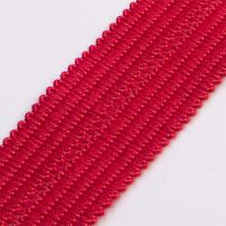 Wolltresse rot, Schurwolle, hochrote Wolltresse mit Mittelfa...