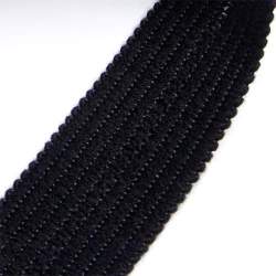 Wolltresse schwarz, Restst�ck 100 cm, Reste, black, Wool, Wo...