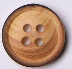 Holz natur, gebrannt mit Rand 15 mm