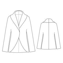 Jacke mit Schalkragen in 2 L�ngen