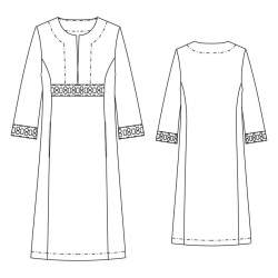 02-438 Jacky O-inspiriertes Kleid