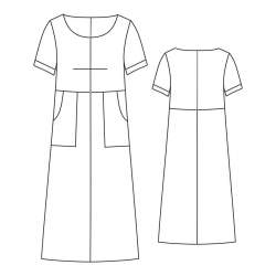 02-900 Leinenkleid