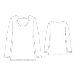 06-191 figurbetontes Shirt mit Rundhals
