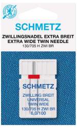 Zwillingsnadel Universal 6,0 / 100, Kurzwaren, Schmetz N�hma...